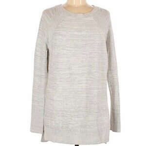 LOU & GREY~Sweater~Gray Heather Color~Medium~Crew Neck~Tunic